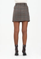 ONLY Gonna corta marrone da donna con motivo principe di Galles 15356762 SealBrown ONLY 