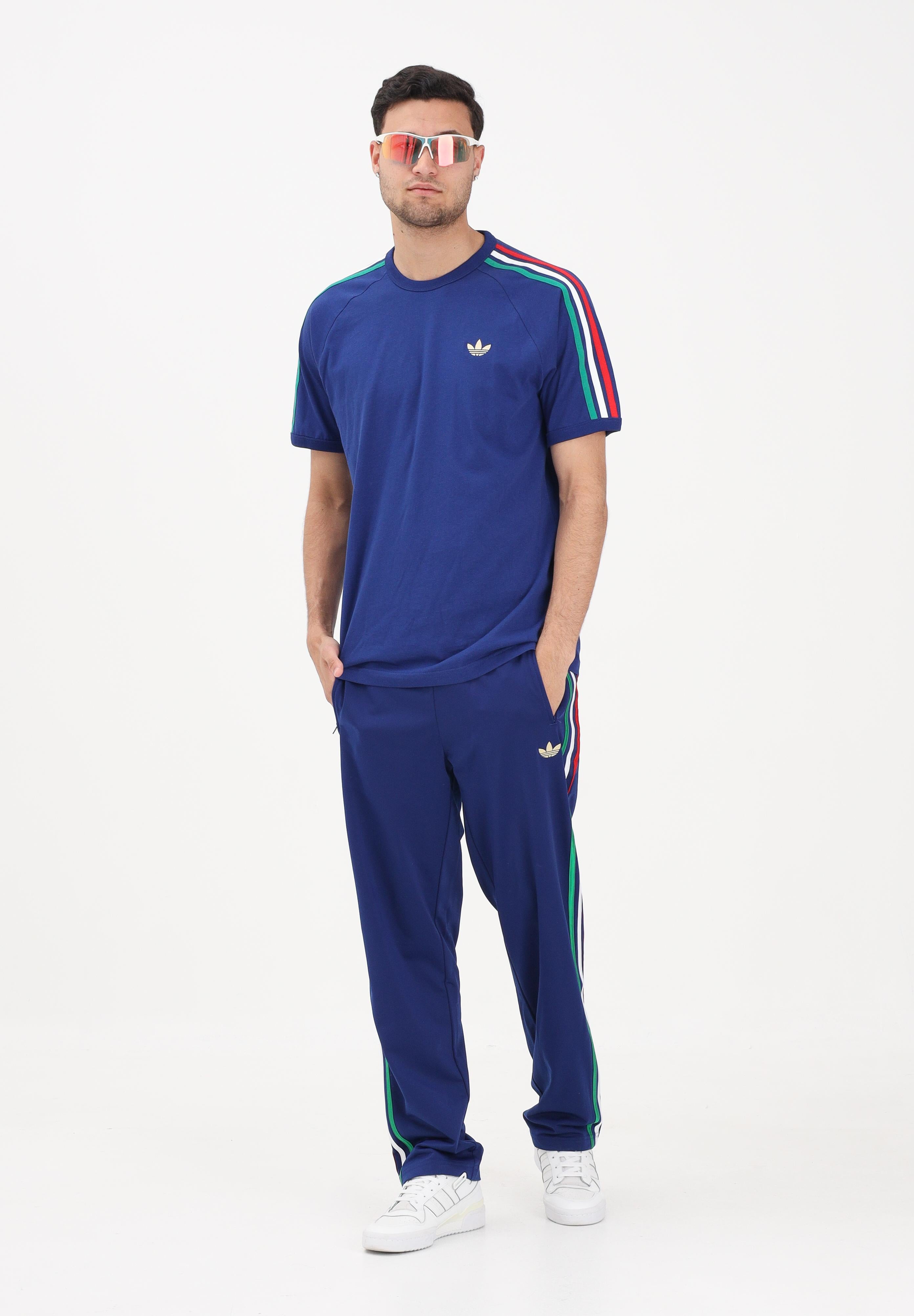 ADIDAS ORIGINALS pantaloni sportivi Firebird Track Pants Victory Blue / Bold Green / White blu elettrico con dettagli verde, bianco e rosso uomo KD3835 . ADIDAS ORIGINALS 