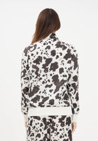 ADIDAS ORIGINALS Felpa con zip Adidas Originals Satin panna e marrone da donna KA2683 . ADIDAS ORIGINALS 