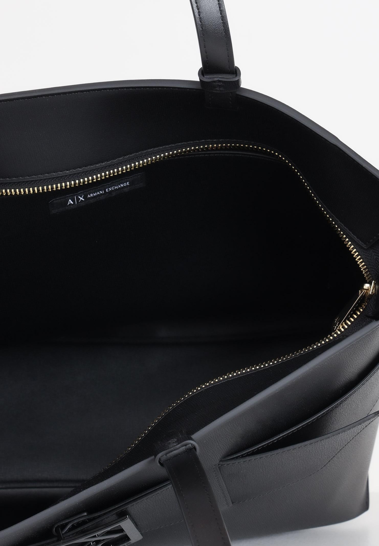 ARMANI EXCHANGE Shopper nera da donna con logo 9491270A874 00020 ARMANI EXCHANGE 