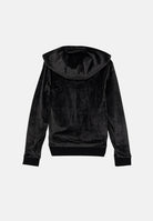ADIDAS ORIGINALS Felpa con zip velour nera da bambina JX2845  ADIDAS ORIGINALS 