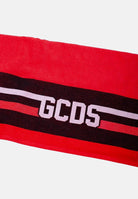 GCDS Telo mare Logo Tape rosso per uomo e donna C1UEQS241T337 436B GCDS 