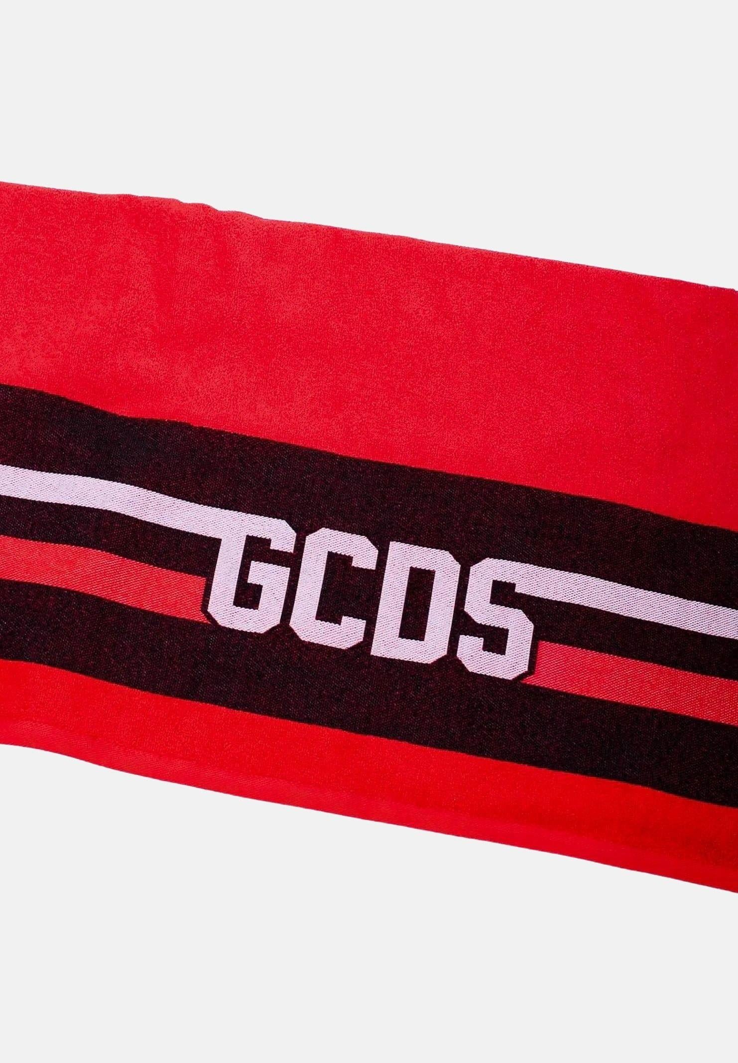 GCDS Telo mare Logo Tape rosso per uomo e donna C1UEQS241T337 436B GCDS 