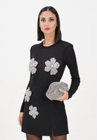 TPN Top a manica lunga Arlee nero da donna con applicazioni fiori ARLEE232W5 D6 TPN 