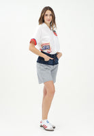 Bermuda in pile grigio e in denim per donna, ragazzi e bambini DQ2769D0ACI DQ937 DSQUARED2 