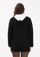 VICOLO Cardigan nero da donna con dettagli gioiello 55153F NE VICOLO 