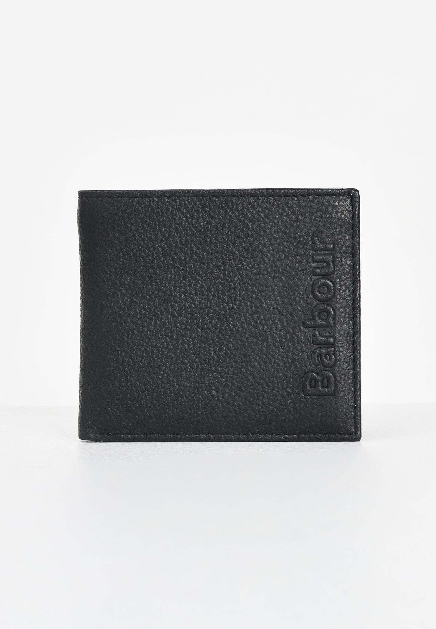 BARBOUR Portafogli nero da uomo con logo 252MMLG0059 BK11 BARBOUR 