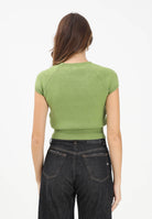 VICOLO Maglioncino verde da donna con maniche corte e scollo tondo 77244F VE VICOLO 