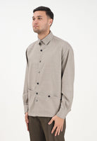 YES LONDON Camicia a manica lunga beige da uomo XCM7212 BE YES LONDON 