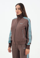 ADIDAS ORIGINALS Felpa con zip Tailored marrone da donna JX5311 . ADIDAS ORIGINALS 