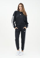 ADIDAS PERFORMANCE Pantalone sportivo Essentials 3-Stripes French Terry Cuffed nero da donna JD5302  ADIDAS PERFORMANCE 