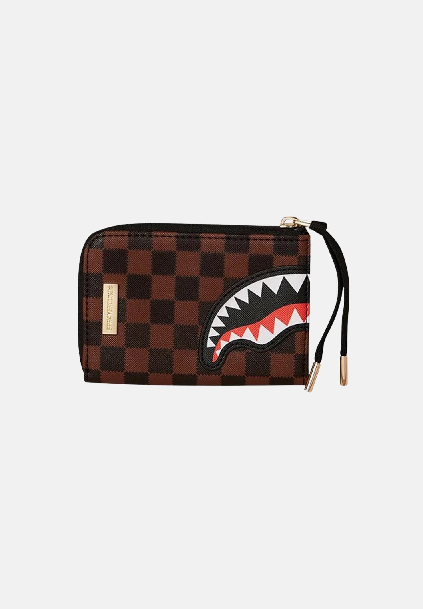 SPRAYGROUND Portafogli Sawtooth Sharks In Paris marrone per uomo e donna 910W7843NSZ  SPRAYGROUND 