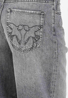 PINKO Jeans balloon in denim grigio da donna 103857A2RY PJ9 PINKO 