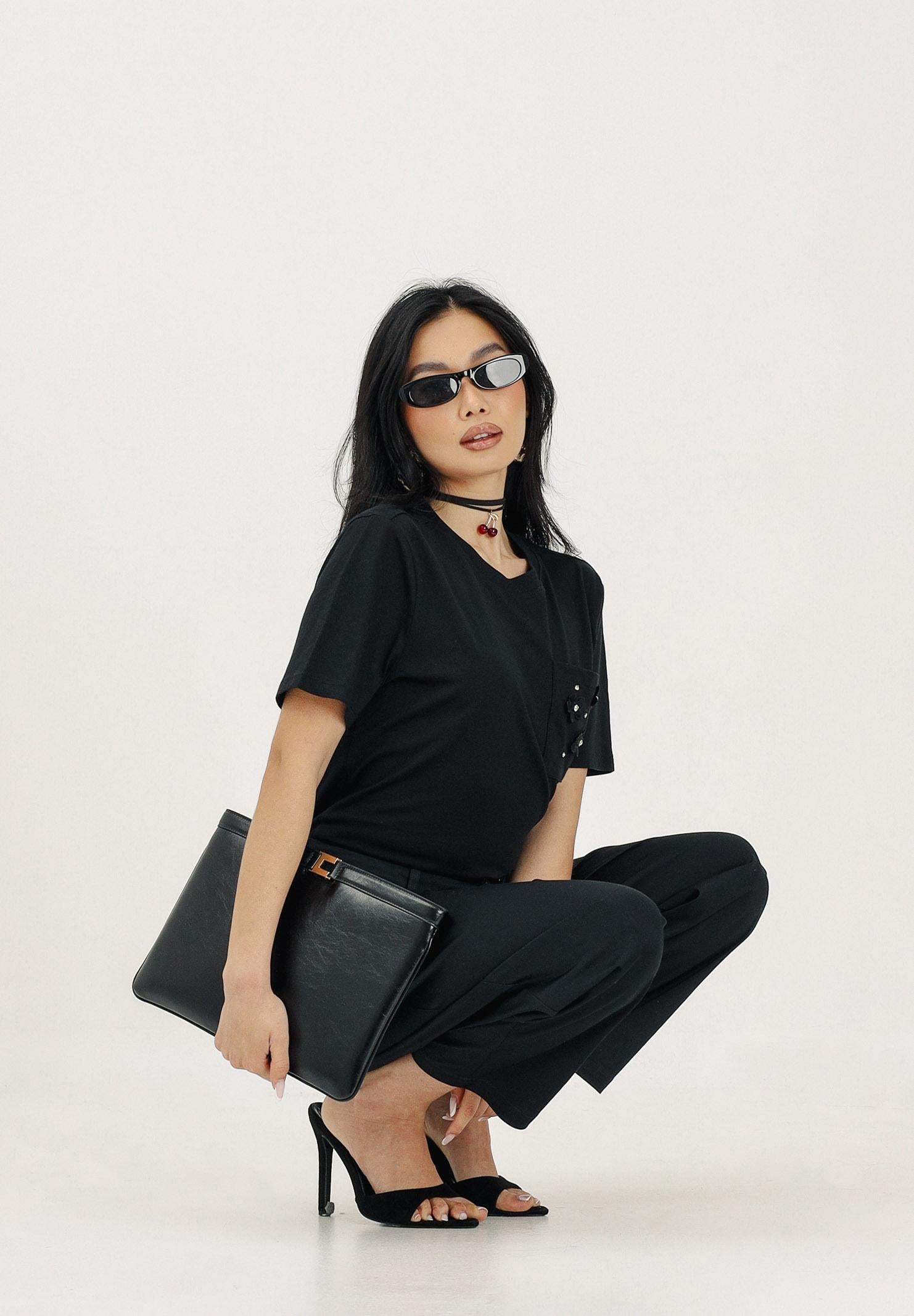ONLY Pantalone nero da donna 15368213 BL ONLY 