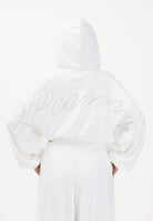 PUMA Felpa con zip garzata Essentials Graphics Bedazzled bianca da donna 635394 02 PUMA 