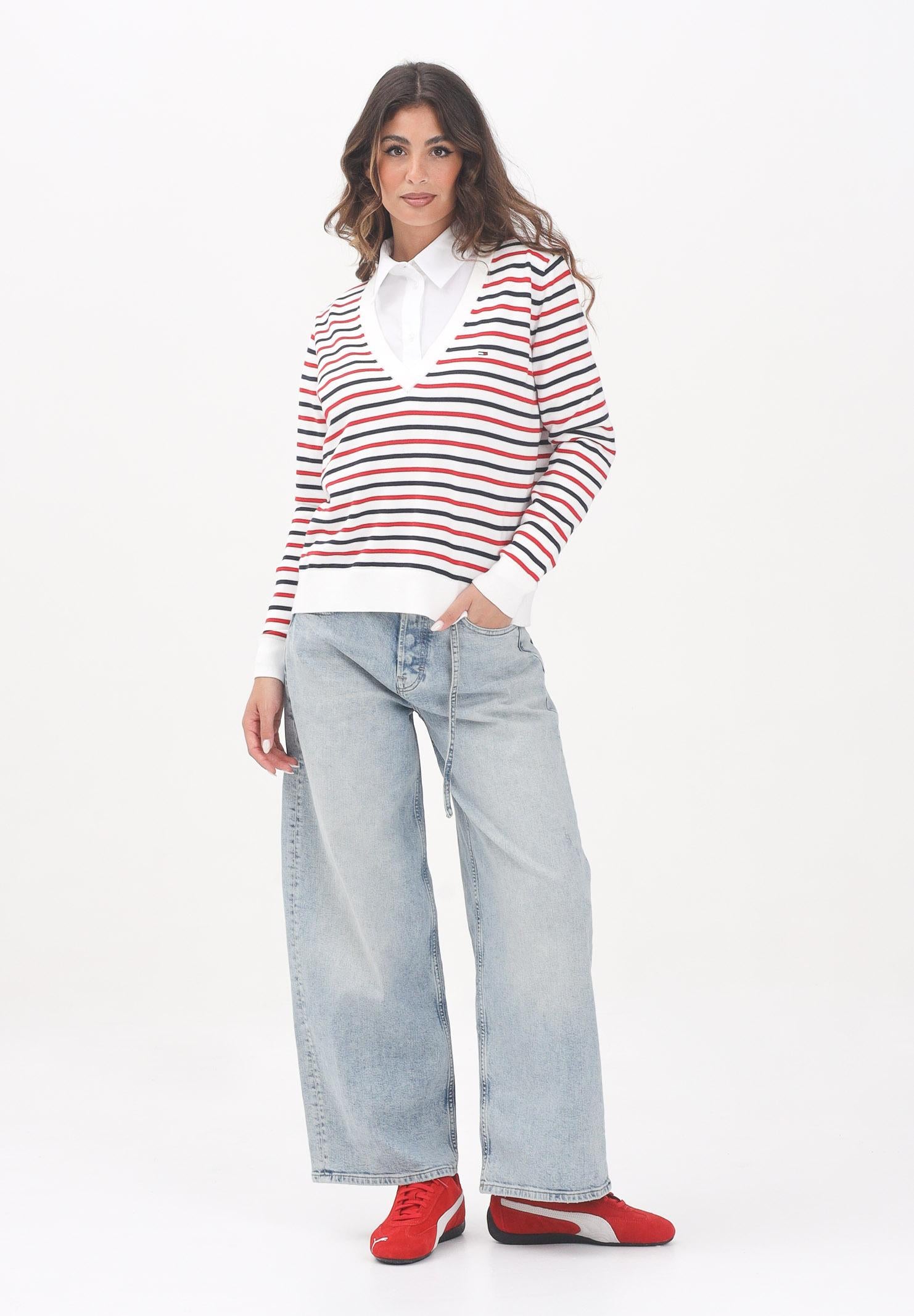 TOMMY JEANS Jeans Charlie a gamba larga in denim chiaro da donna DW0DW204731A5  TOMMY JEANS 