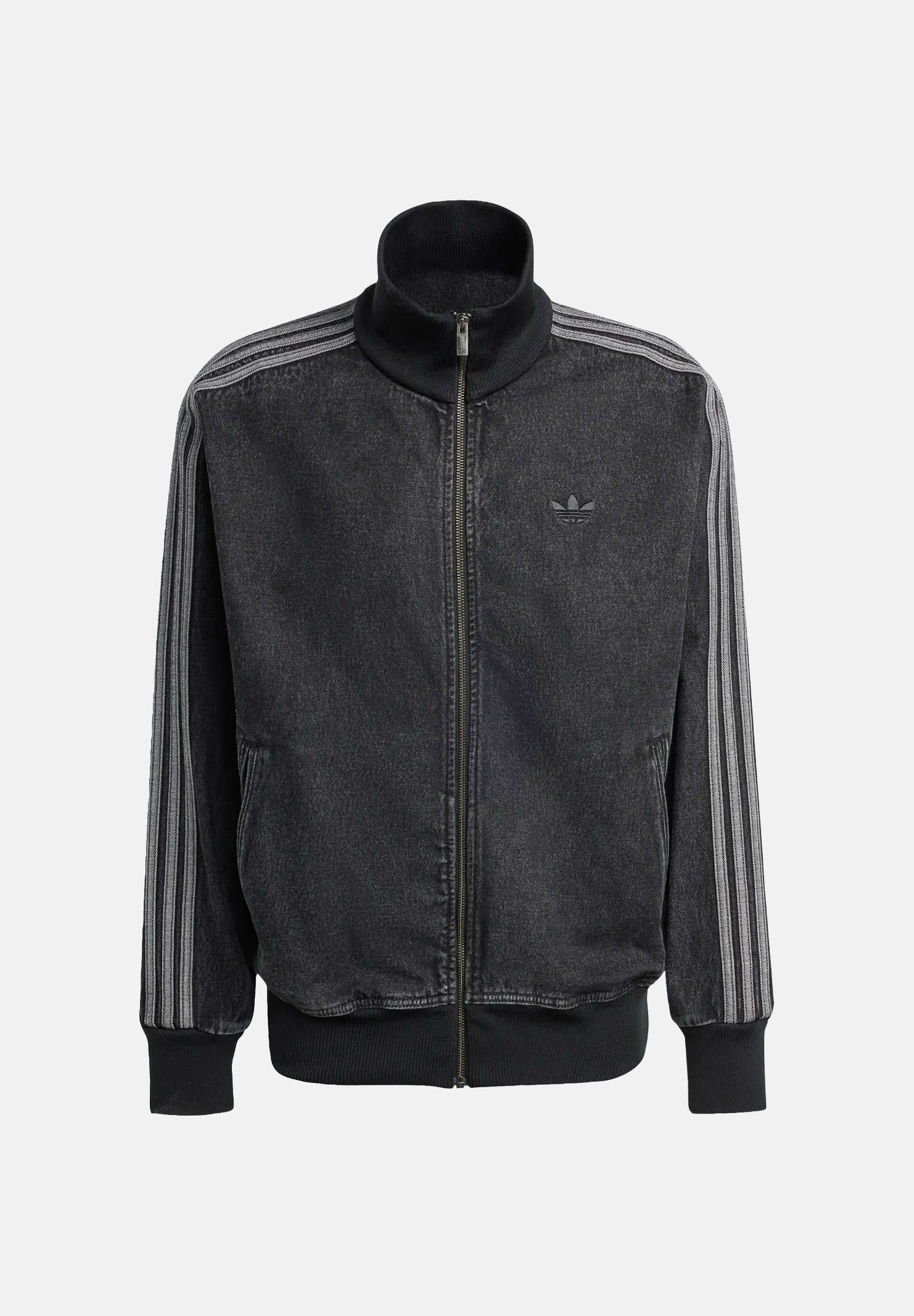 ADIDAS ORIGINALS Giubbotto Adicolor Denim Firebird nero da uomo KD1516 . ADIDAS ORIGINALS 