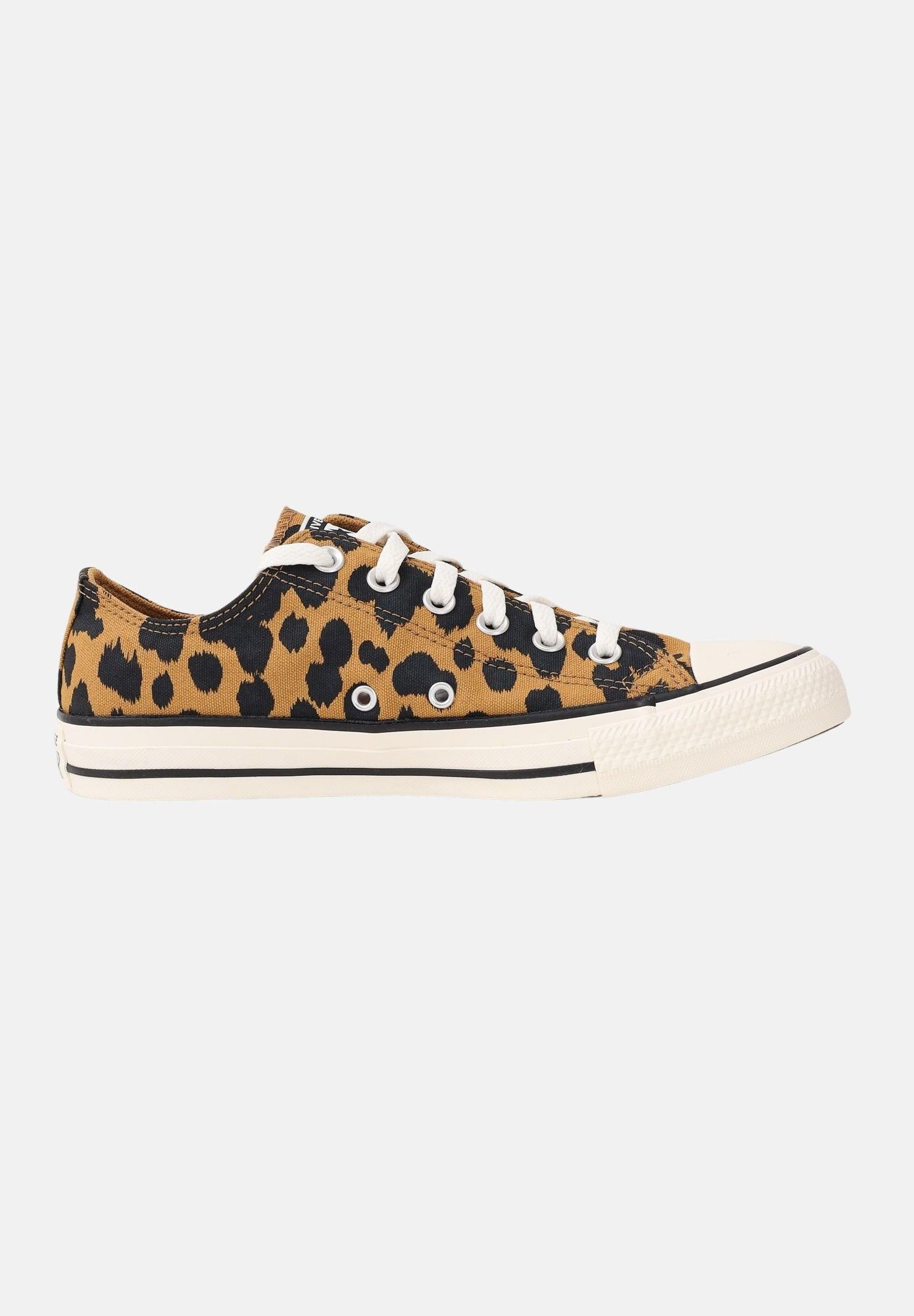 CONVERSE Sneakers Chuck Taylor All Star Cow Print beige da donna A17920C . CONVERSE 