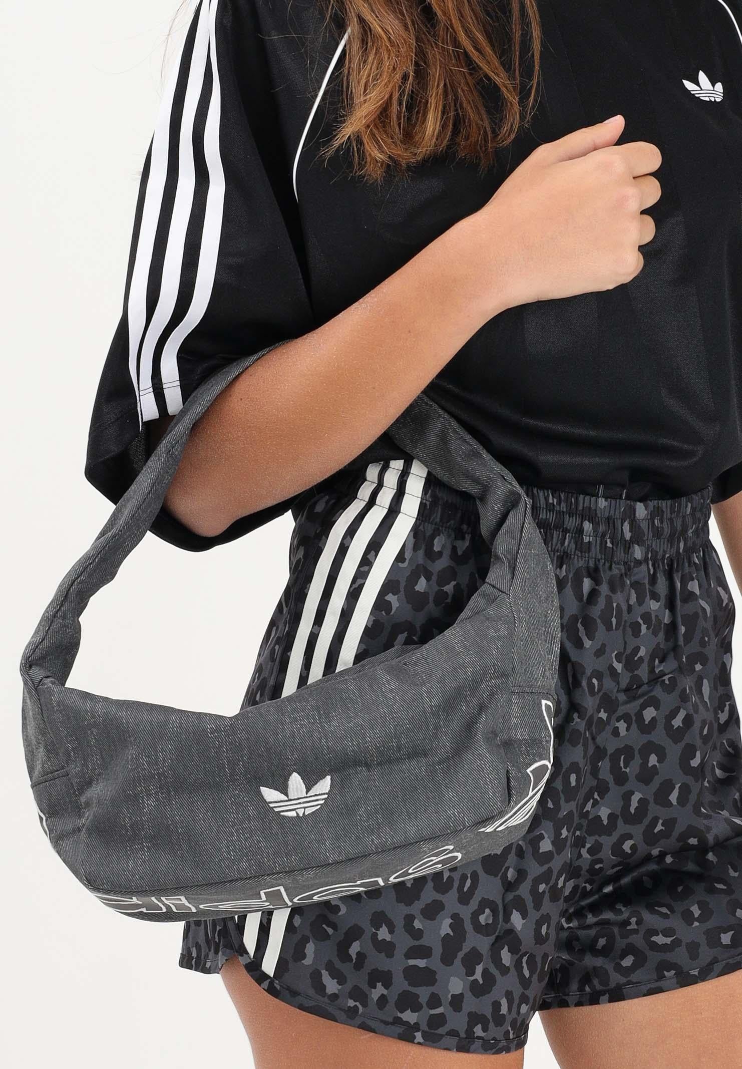 ADIDAS ORIGINALS Borsa a spalla Washed Effect nera da donna KE0683 . ADIDAS ORIGINALS 