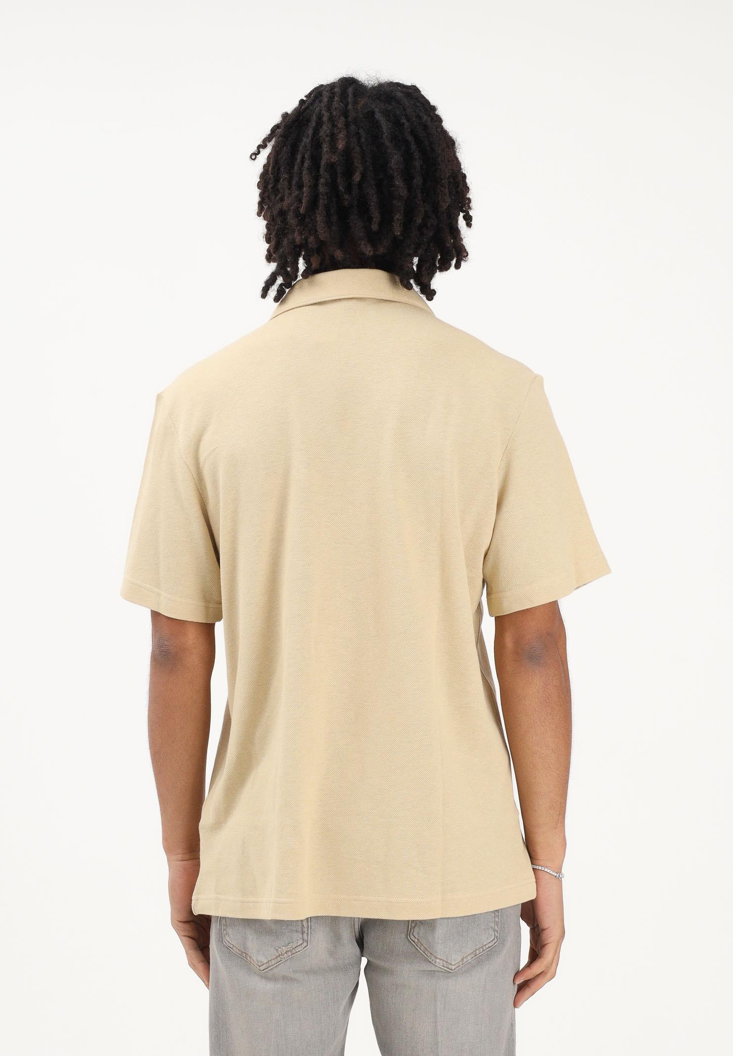LACOSTE Polo a manica corta beige da uomo PH2449 8XF LACOSTE 