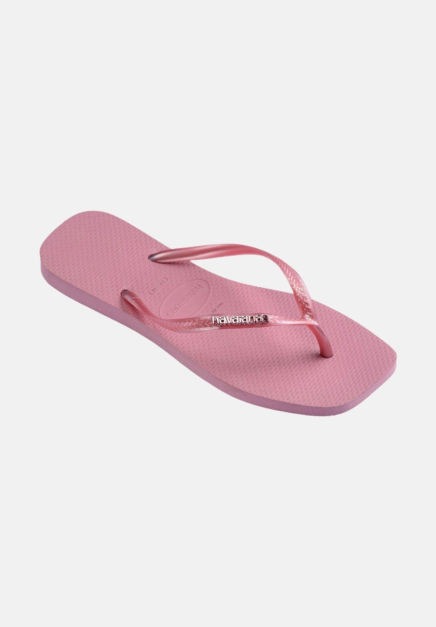HAVAIANAS Infradito Square Logo Metallic rosa da donna 4148257 1105 HAVAIANAS 