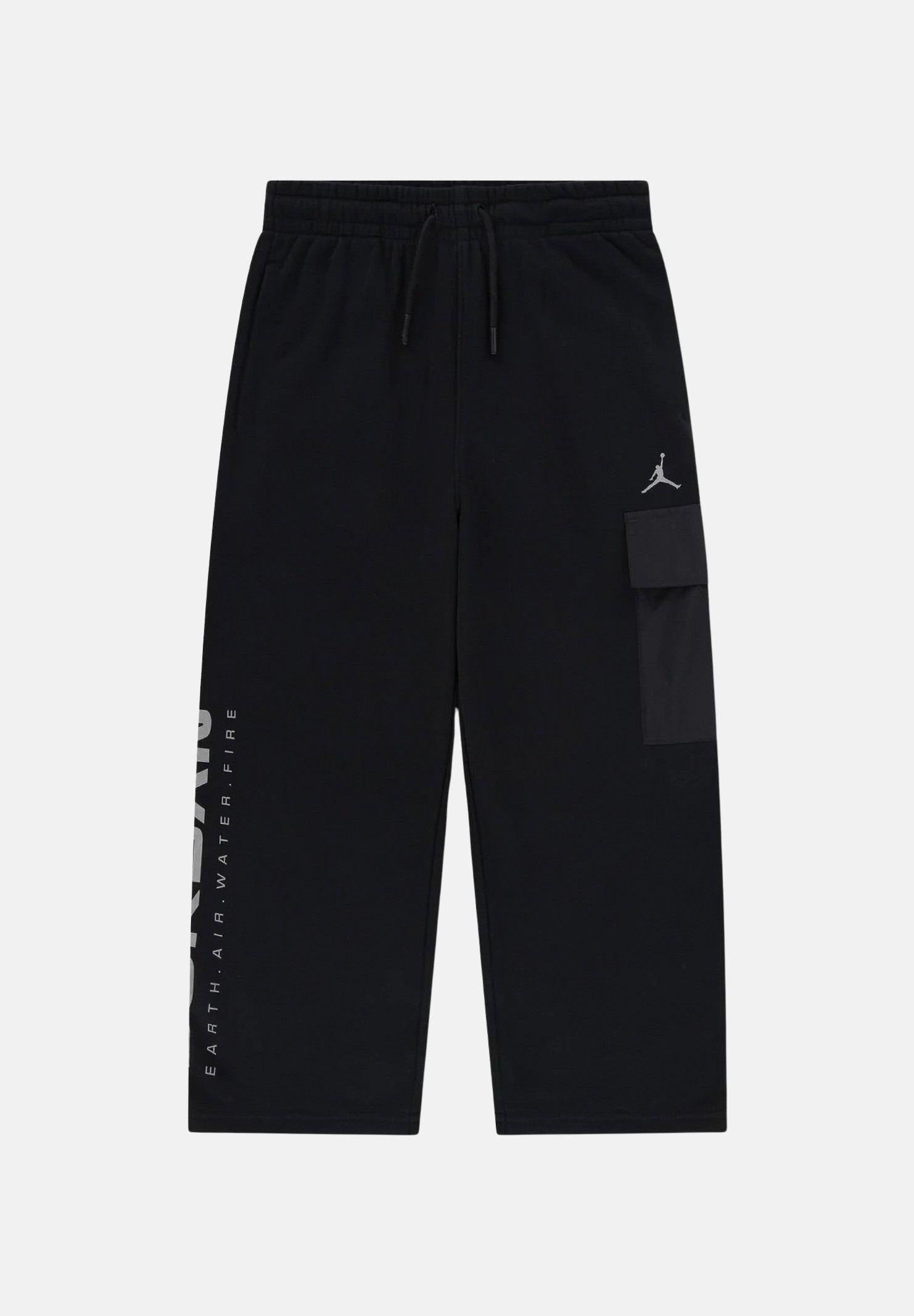 JORDAN Pantalone sportivo French Terry nero per bambino e bambina 95F521 023 JORDAN 