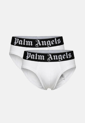 PALM ANGELS Slip (2 paia) bianchi da uomo con elastico logato PLA1UMBSP08BI WH PALM ANGELS 