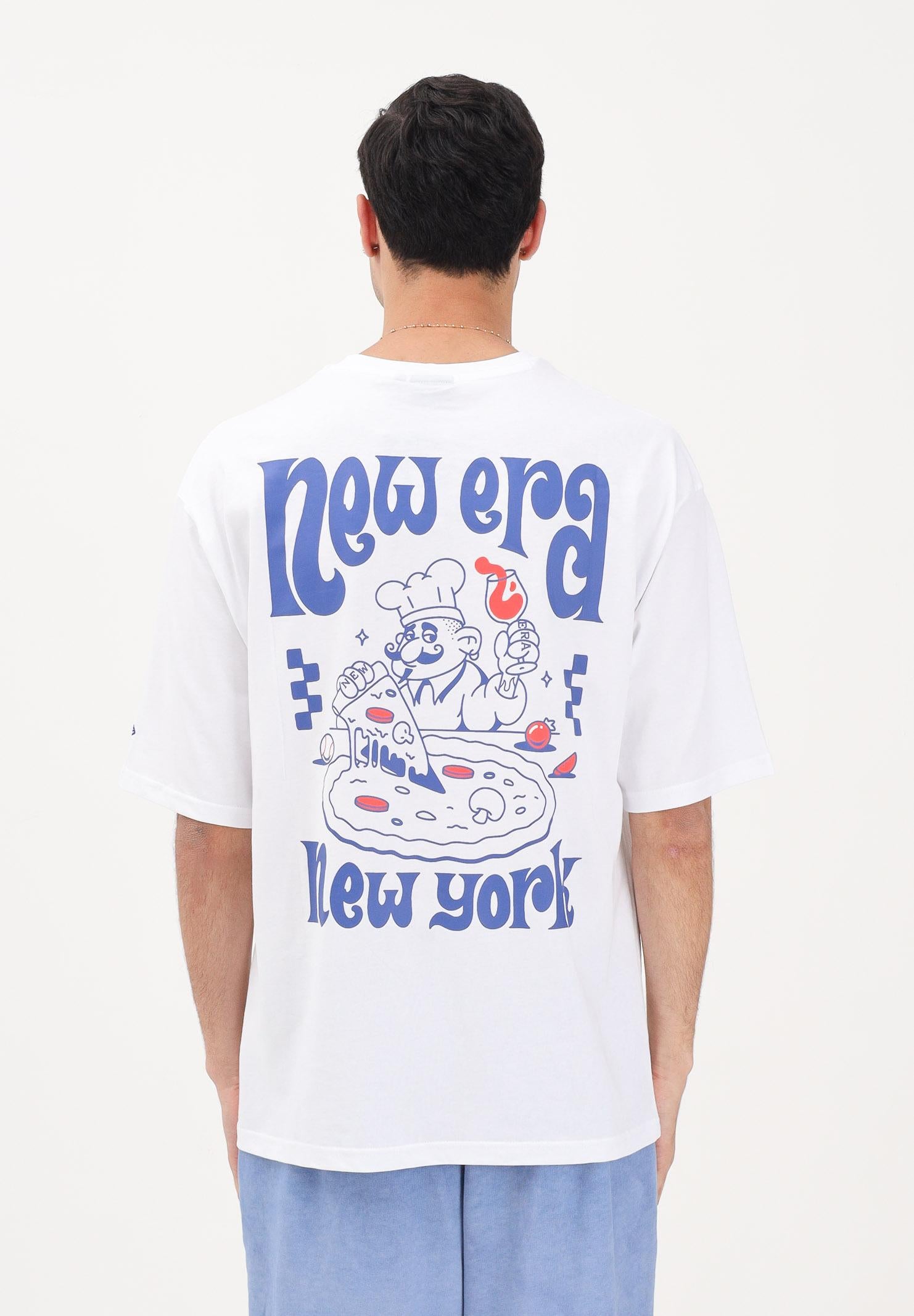 NEW ERA T-shirt a manica corta bianca per uomo e donna con stampa 60856181 . NEW ERA 