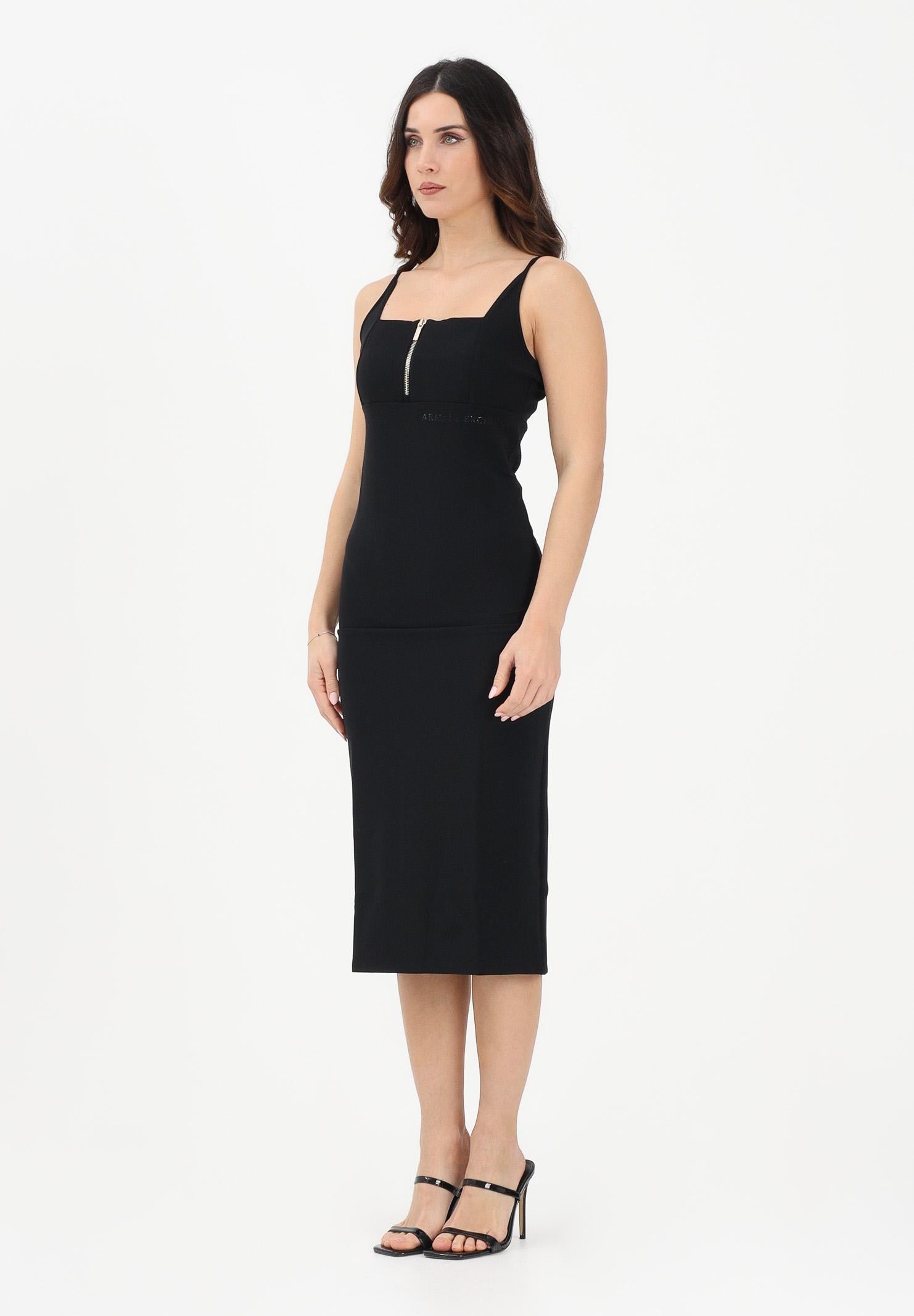 armani exchange midi dress ARMANI EXCHANGE Women's Black Midi Dress