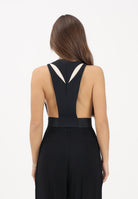 ELISABETTA FRANCHI Gilet nero da donna con cut-out bicolore GL00461E2 685 ELISABETTA FRANCHI 