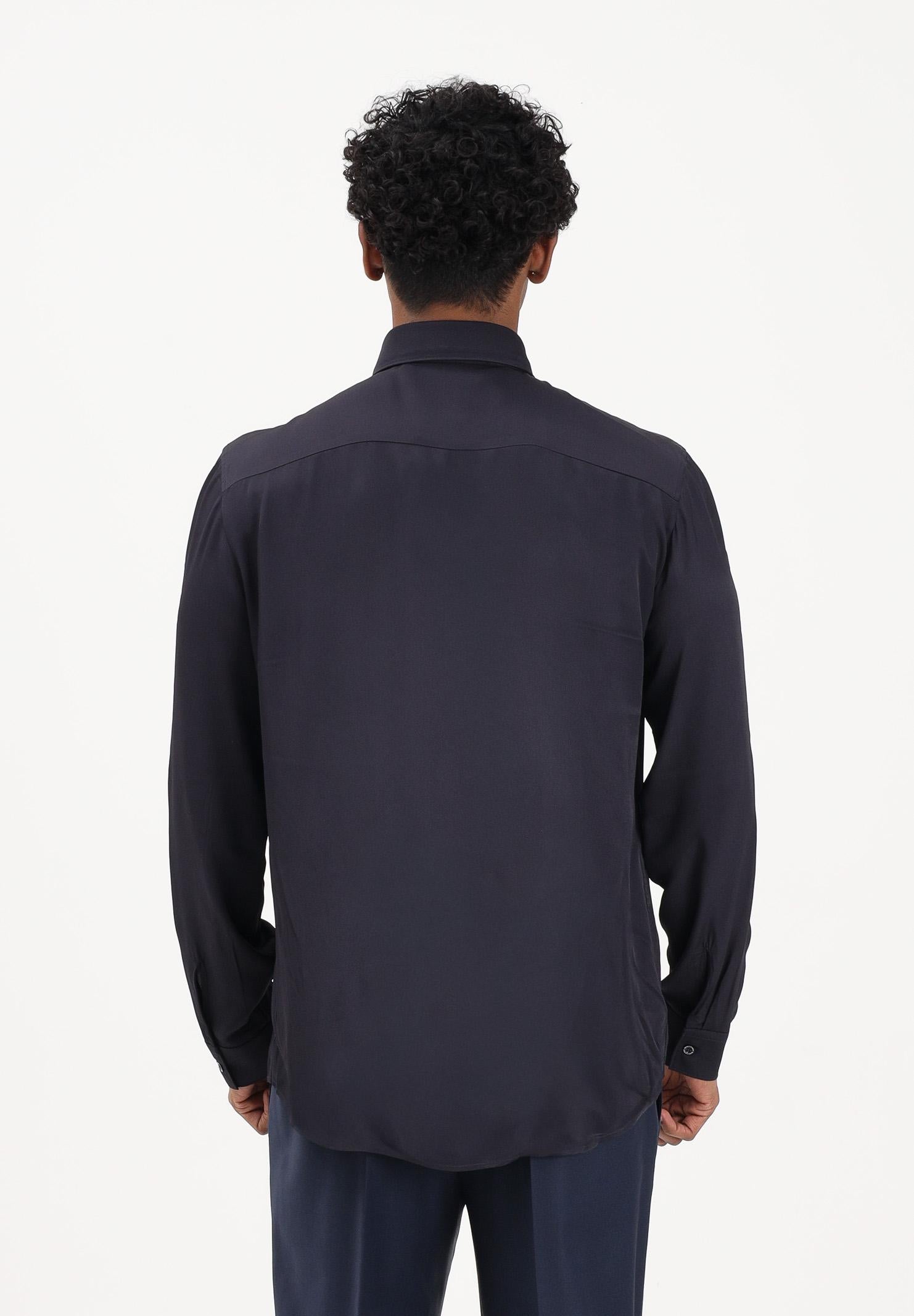 PATRIZIA PEPE Camicia a manica lunga blu da uomo 5C0310A093U C166 PATRIZIA PEPE 