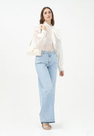 VICOLO Jeans a palazzo in denim chiaro da donna DD5142 ADE VICOLO 