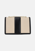 ARMANI EXCHANGE Borsa a tracolla beige e nera da donna con fibbia logo XW000070AF22570 MC479 ARMANI EXCHANGE 