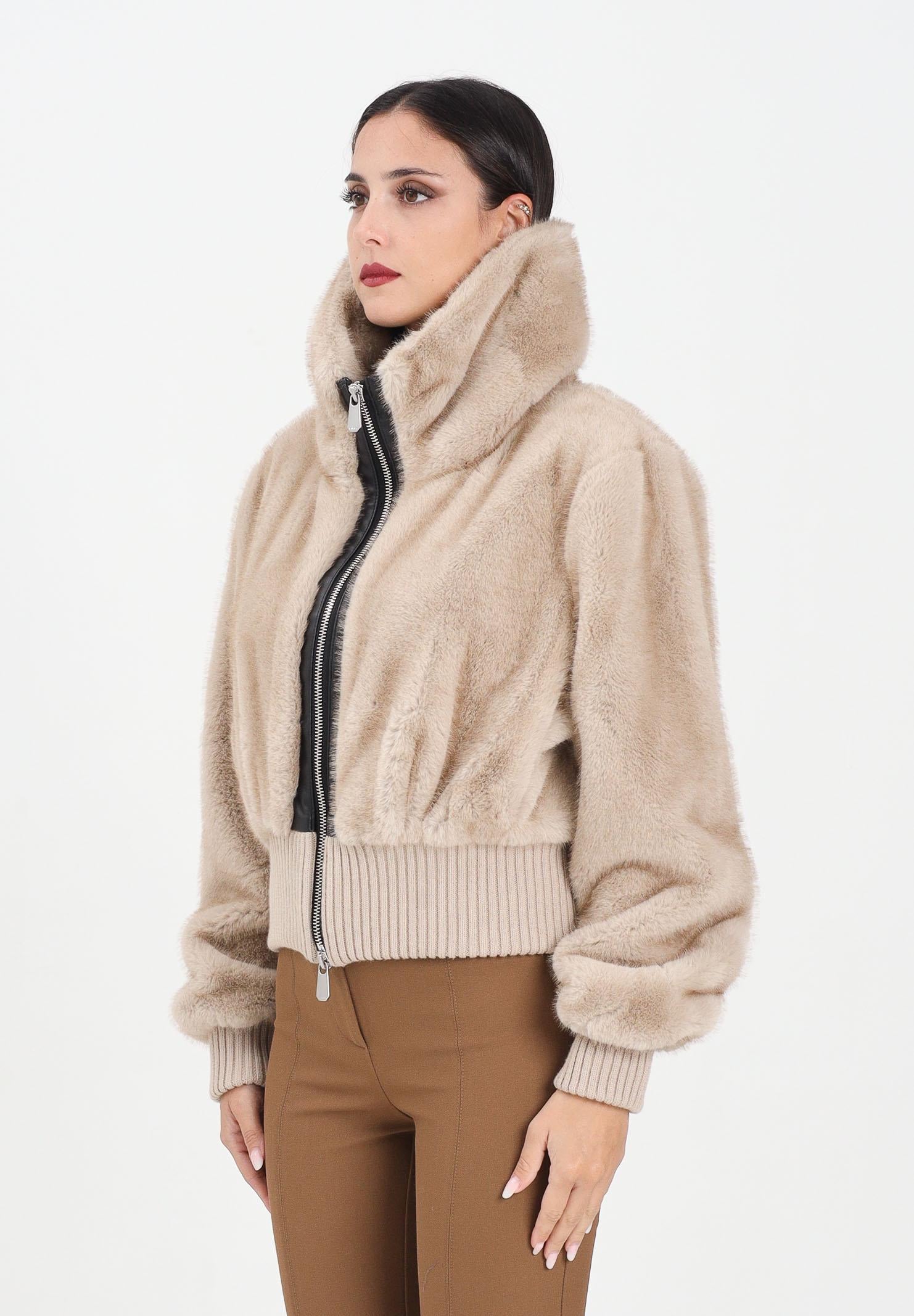 PINKO Pelliccia corta beige da donna 105399A2PI C60 PINKO 