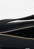 ELISABETTA FRANCHI Borsa a spalla nera da donna con logo BS55A56E2 110 ELISABETTA FRANCHI 