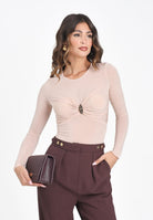 ELISABETTA FRANCHI Body nude da donna con dettaglio gioiello BO01657E2 EA1 ELISABETTA FRANCHI 