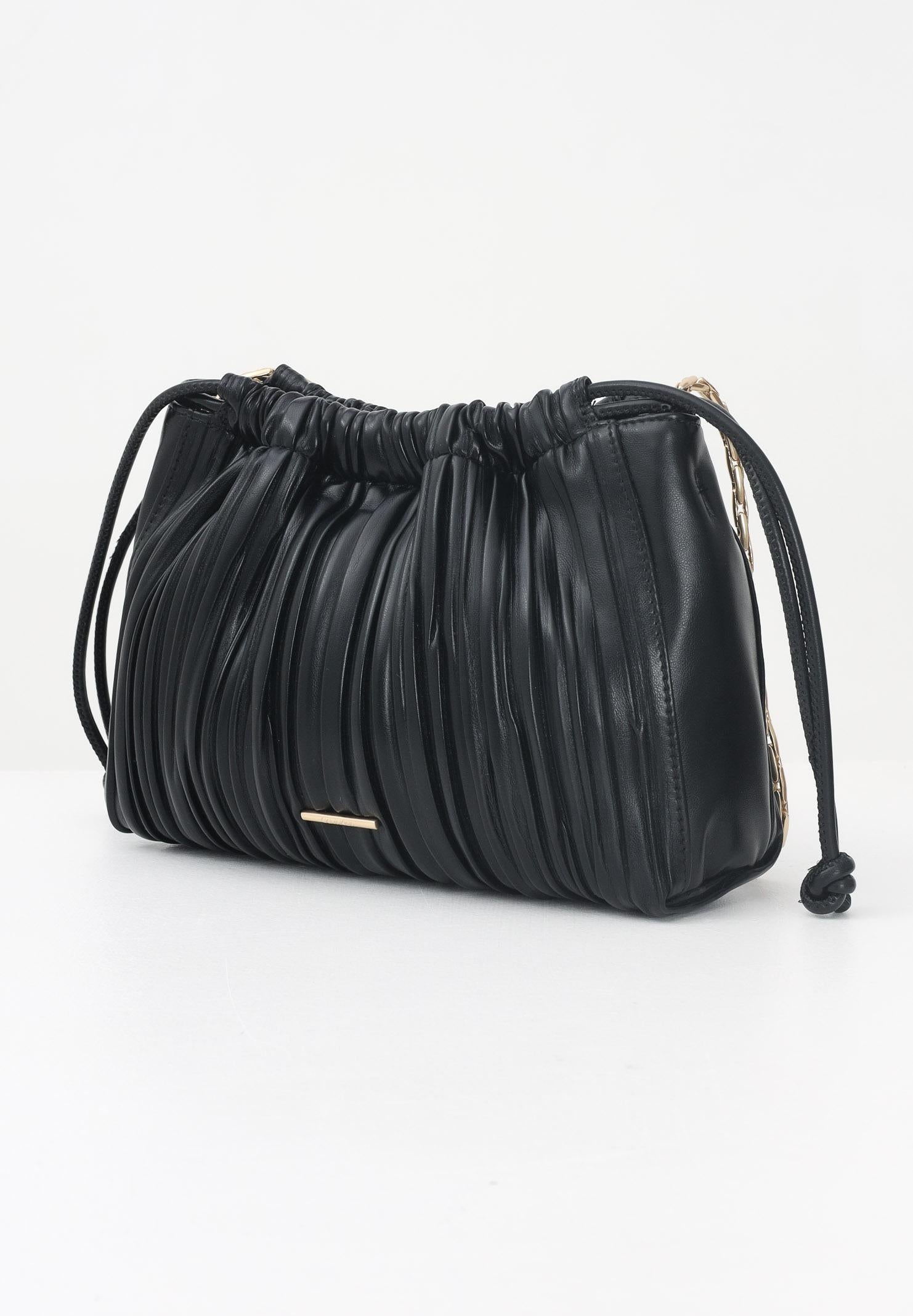 CALVIN KLEIN Borsa a spalla nera da donna in ecopelle plissettata LV04F3076G UB1 CALVIN KLEIN 
