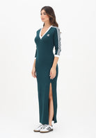 ADIDAS ORIGINALS Abito lungo Adicolor Classics 3-Stripes verde da donna JY2940  ADIDAS ORIGINALS 