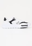 EA7 Sneakers bianche e nere da uomo con logo 7X000360AF19082 MZ021 EA7 