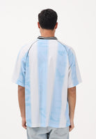 BARROW T-shirt a manica corta bianca e azzurra per uomo e donna  ispirata al mondo sportswear S6BWWOTH074 41201 BARROW 