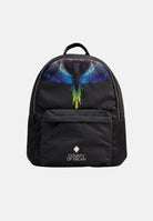 MARCELO BURLON COUNTY OF MILAN Zaino nero per uomo e donna con stampa ali e logo COMAS2603090895 . MARCELO BURLON COUNTY OF MILAN 