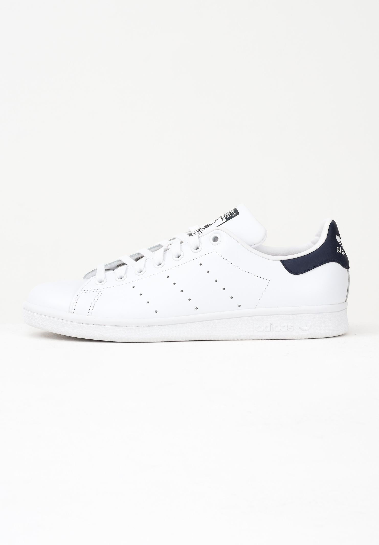 ADIDAS ORIGINALS Sneakers Stan Smith bianche e blu da uomo M20325 . ADIDAS ORIGINALS 