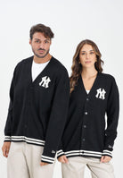 NEW ERA Cardigan MLB KNIT NEW YORK YANKEES nero per uomo e donna 60684475  NEW ERA 