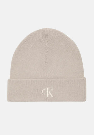 CALVIN KLEIN Berretto beige per uomo e donna con logo LV04D8020G RMU CALVIN KLEIN 