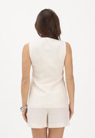 PATRIZIA PEPE Gilet panna da donna con lacci 2S1548A052 W417 PATRIZIA PEPE 