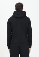 EA7 Felpa con cappuccio nera da uomo rifinita da bande logate a contrasto 7M000972AF10377 UC001 EA7 