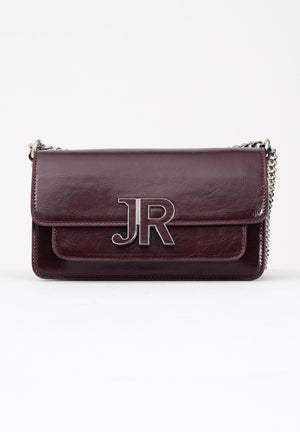 RICHMOND Borsa a tracolla bordeaux da donna con placca JR RWA25227BO WIBU RICHMOND 