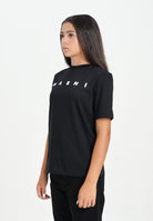 MARNI T-shirt a manica corta nera per donna, ragazzi e bambini con stampa logo M01601M00RF 0M900 MARNI 