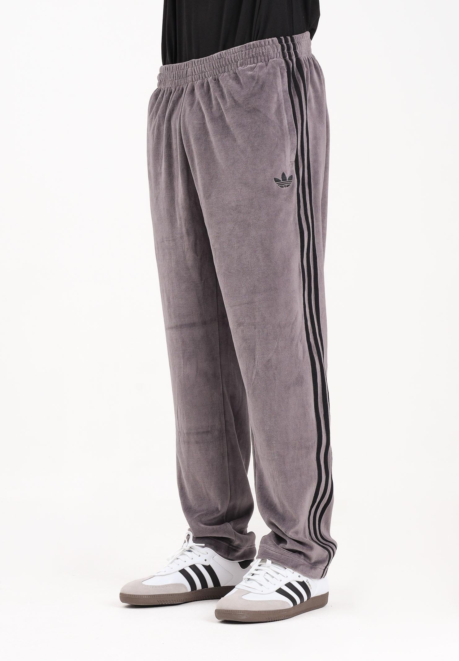 ADIDAS ORIGINALS Pantalone sportivo in velluto SST Adicolor grigio da uomo JX1557 . ADIDAS ORIGINALS 