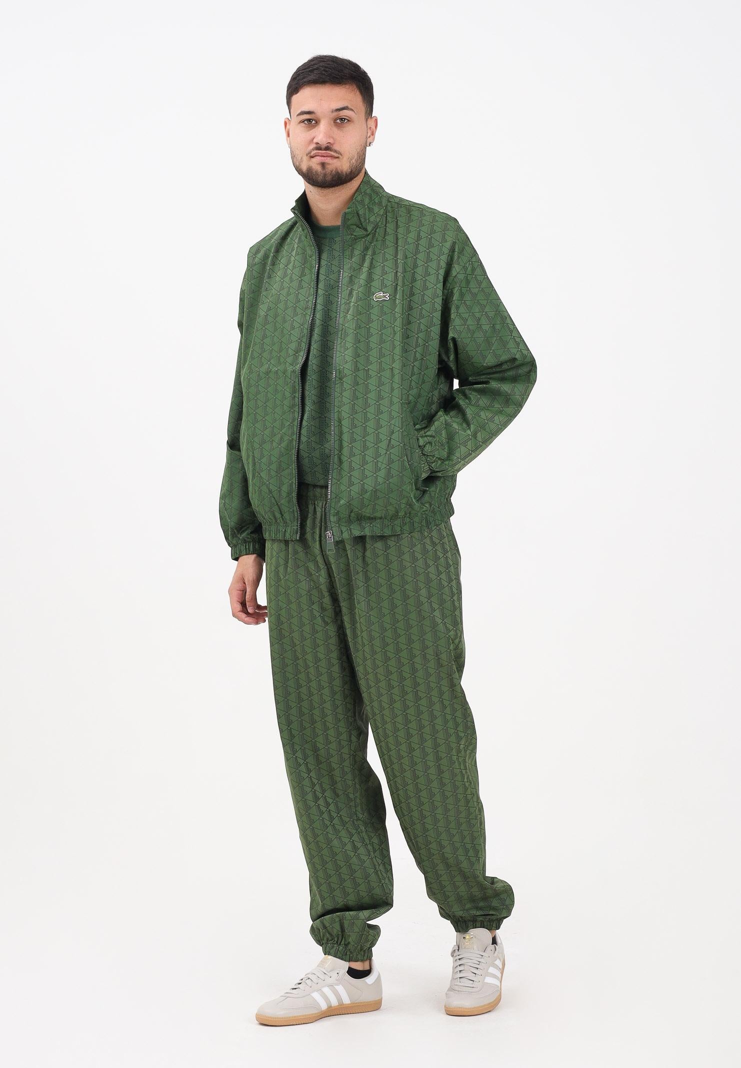 LACOSTE Pantalone sportivo verde da uomo con monogramma XH8908 132 LACOSTE 